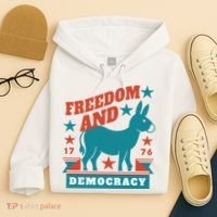 Freedom And Democracy Political Democrat Hoodie thumb 4
