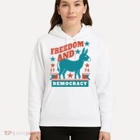 Freedom And Democracy Political Democrat Hoodie thumb 5