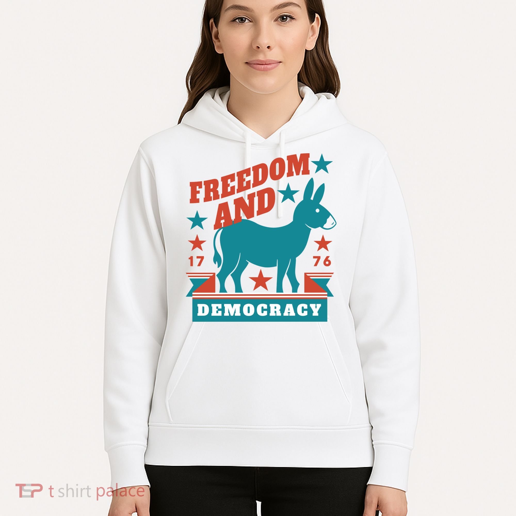 Freedom And Democracy Political Democrat Hoodie