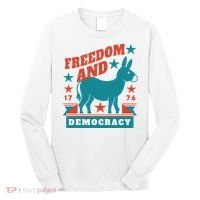 Freedom And Democracy Political Democrat Long Sleeve Shirt thumb 0