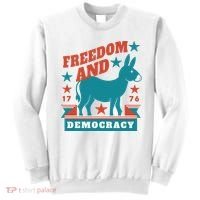 Freedom And Democracy Political Democrat Sweatshirt thumb 0