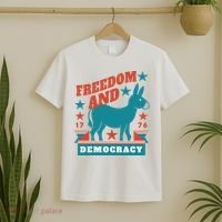 Freedom And Democracy Political Democrat T-Shirt thumb 2
