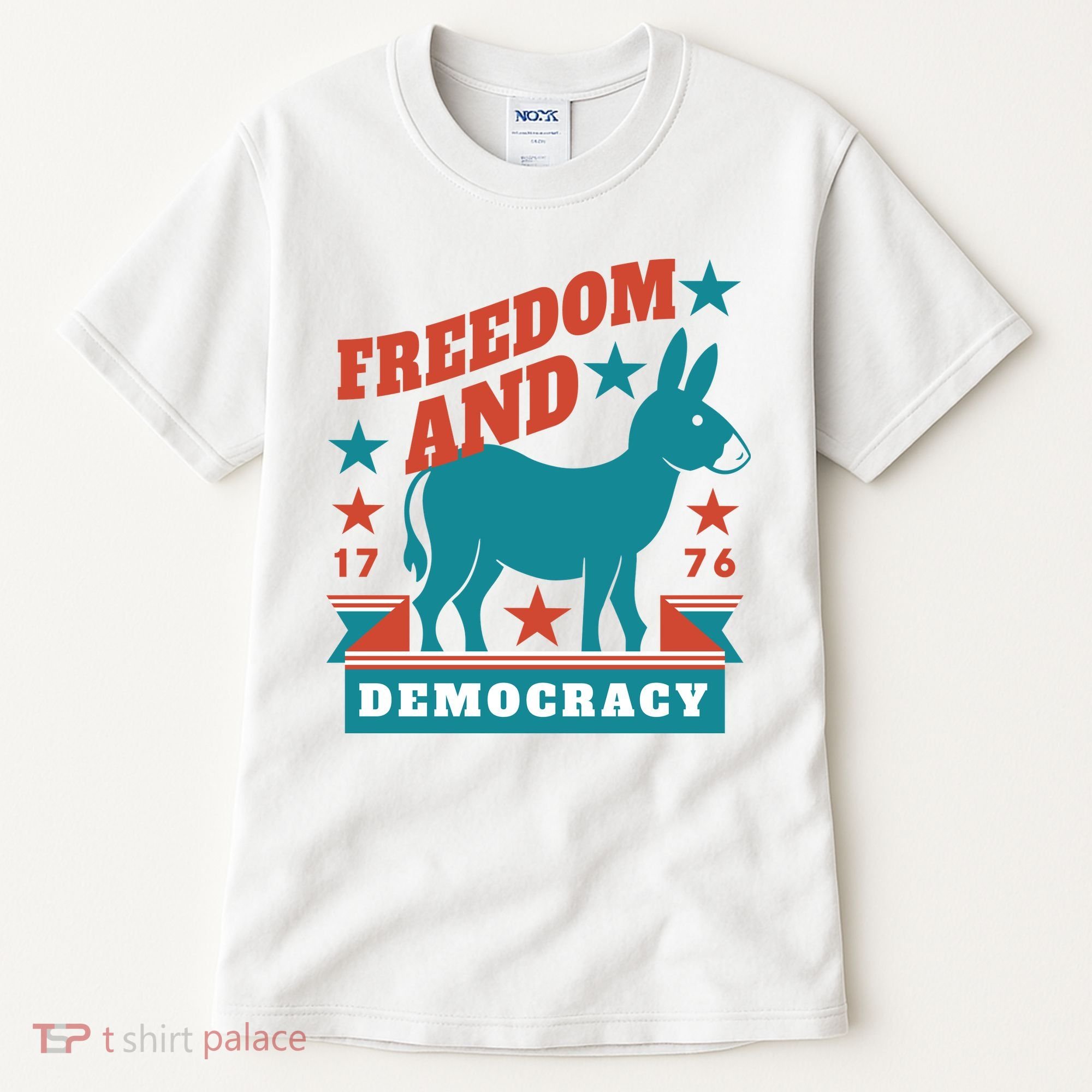 Freedom And Democracy Political Democrat Tall T-Shirt