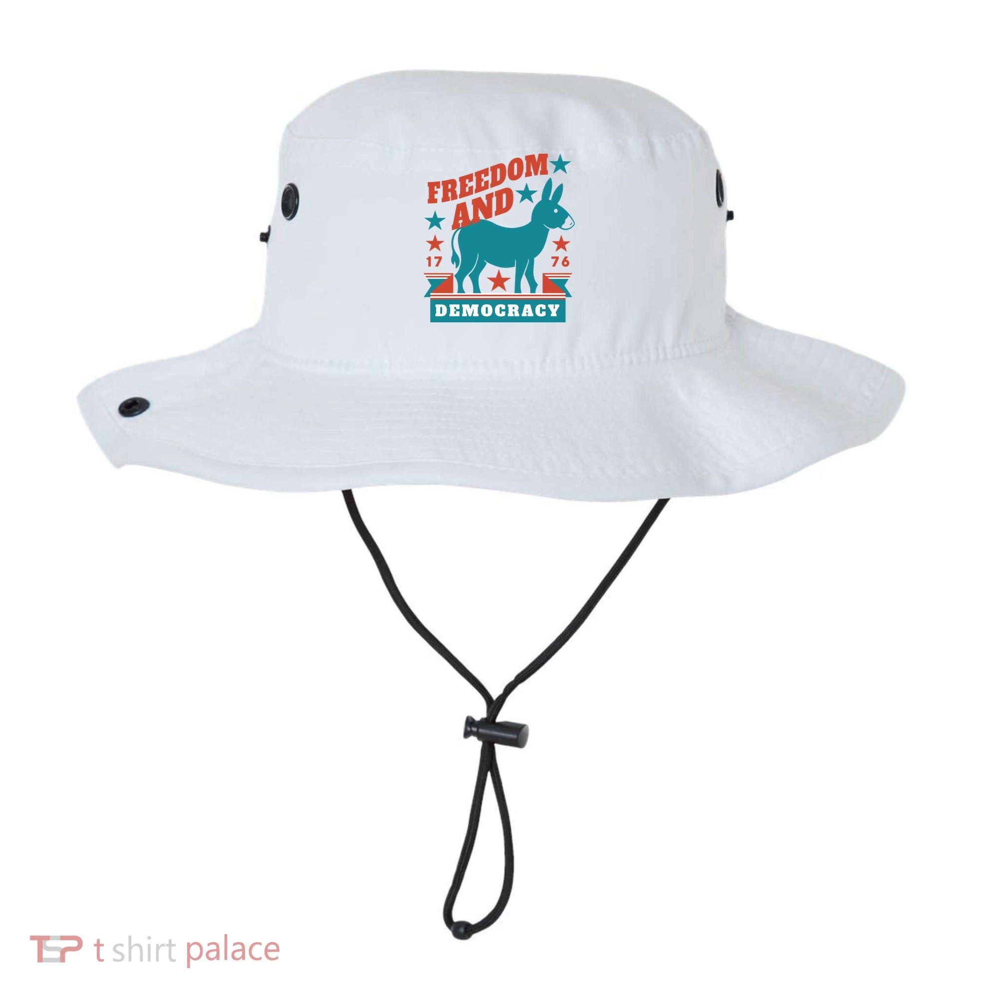 Freedom And Democracy Political Democrat Bucket Hat