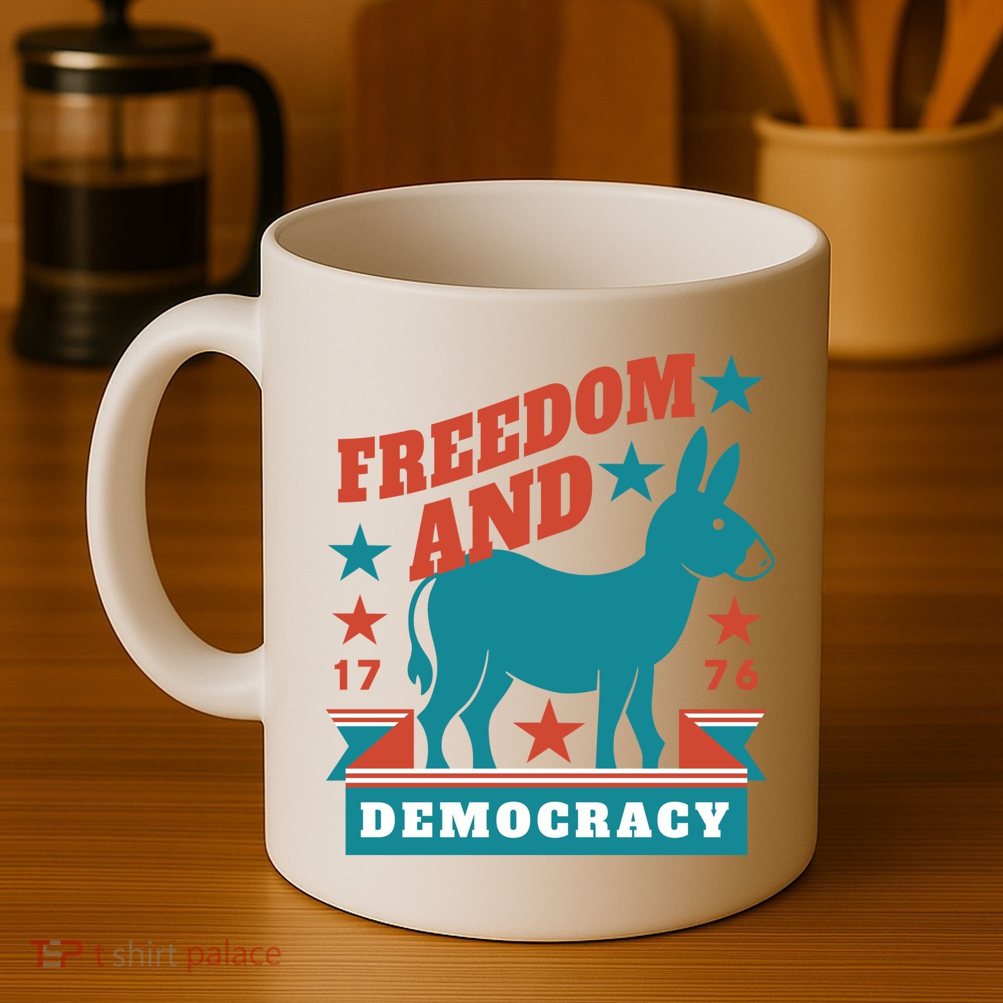 Freedom And Democracy Political Democrat Coffee Mug