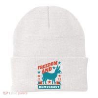 Freedom And Democracy Political Democrat Beanie thumb 0