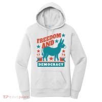 Freedom And Democracy Political Democrat Women's Hoodie thumb 0