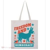 Freedom And Democracy Political Democrat Tote Bag thumb 0