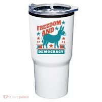 Freedom And Democracy Political Democrat Tumbler thumb 0