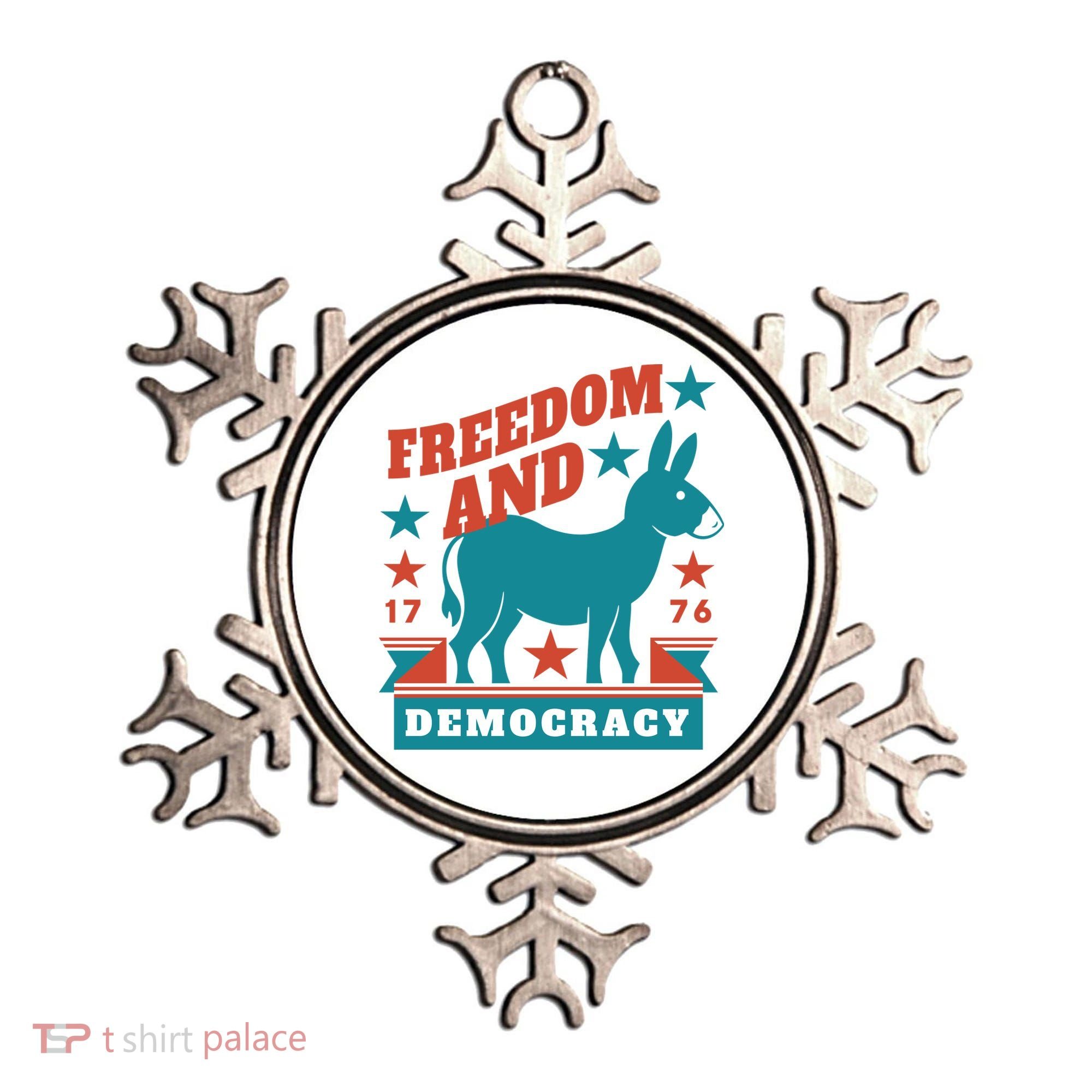 Freedom And Democracy Political Democrat Ornament