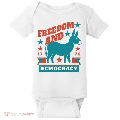 Freedom And Democracy Political Democrat Baby Bodysuit