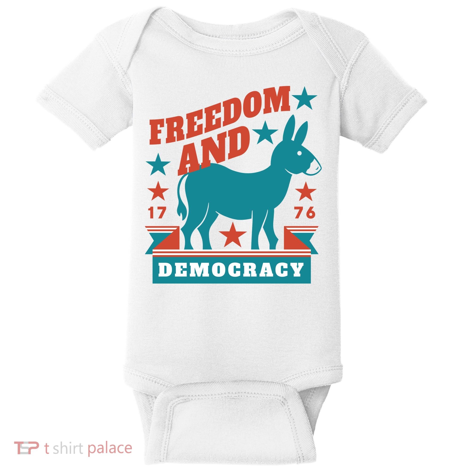 Freedom And Democracy Political Democrat Baby Bodysuit