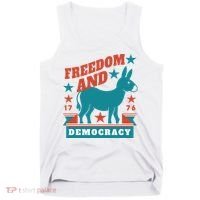 Freedom And Democracy Political Democrat Tank Top thumb 0