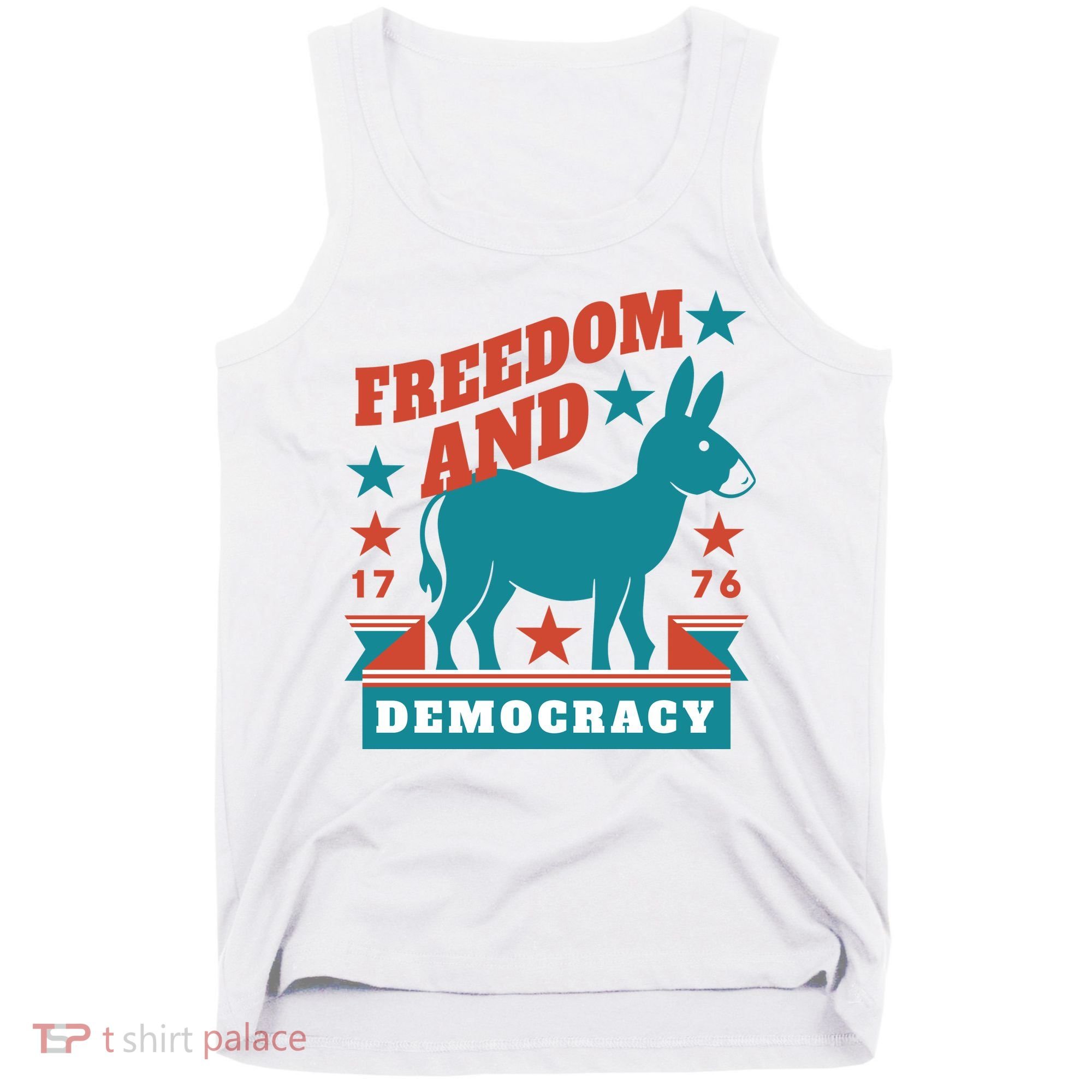 Freedom And Democracy Political Democrat Tank Top