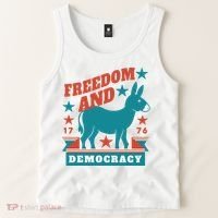 Freedom And Democracy Political Democrat Tank Top thumb 2