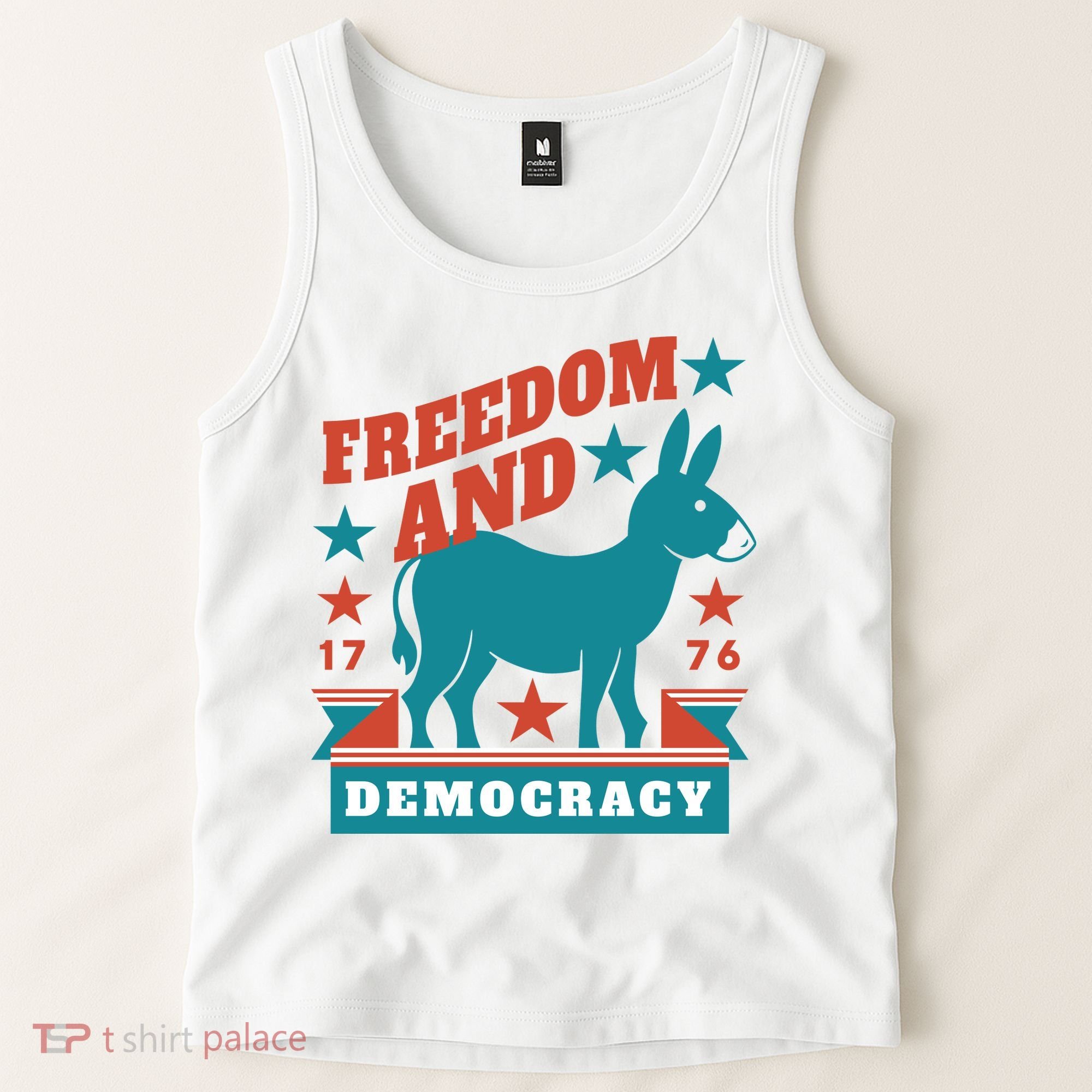 Freedom And Democracy Political Democrat Tank Top
