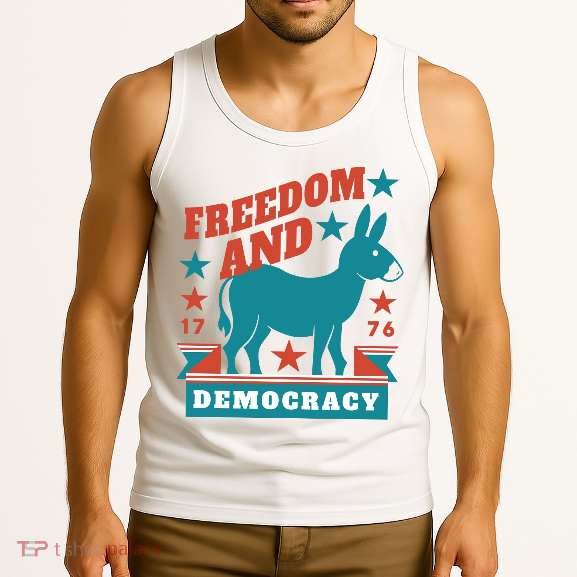 Freedom And Democracy Political Democrat Tank Top