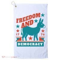 Freedom And Democracy Political Democrat Golf Towel thumb 0