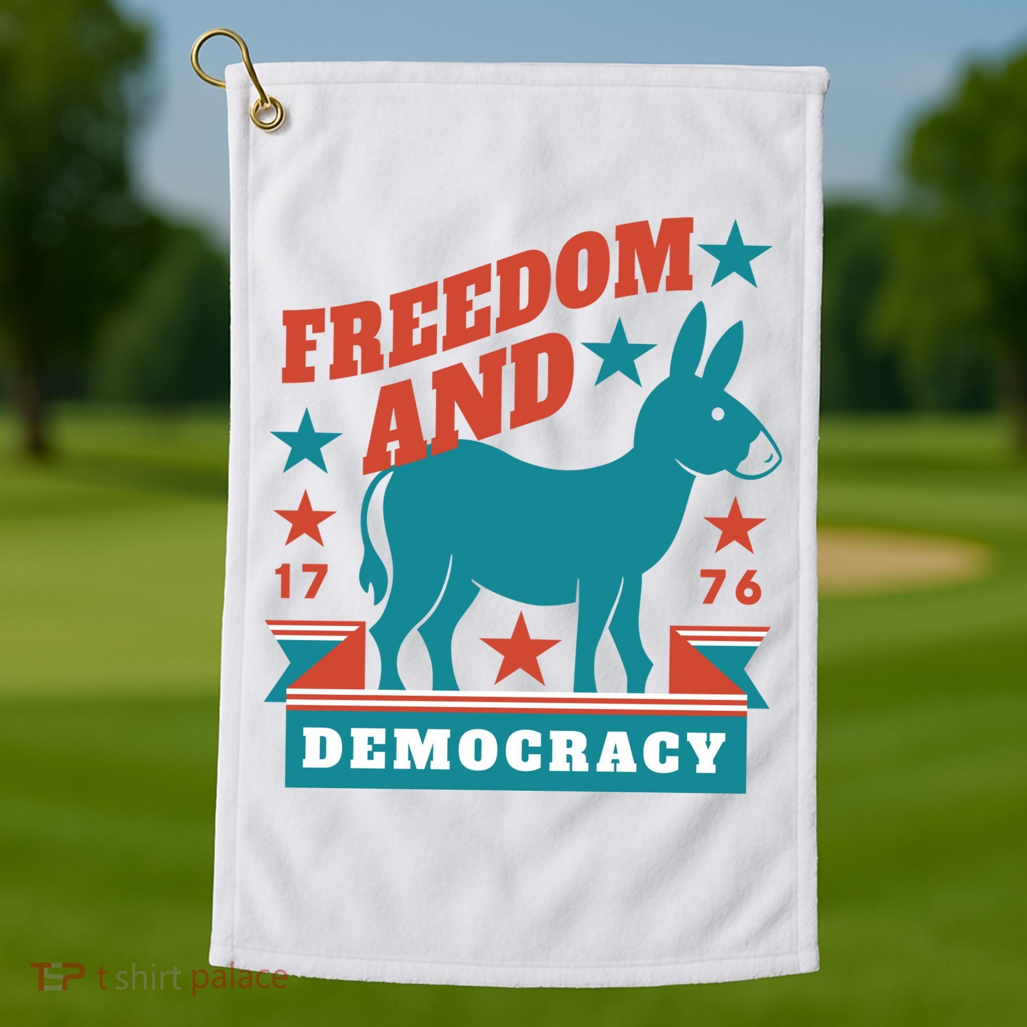 Freedom And Democracy Political Democrat Golf Towel