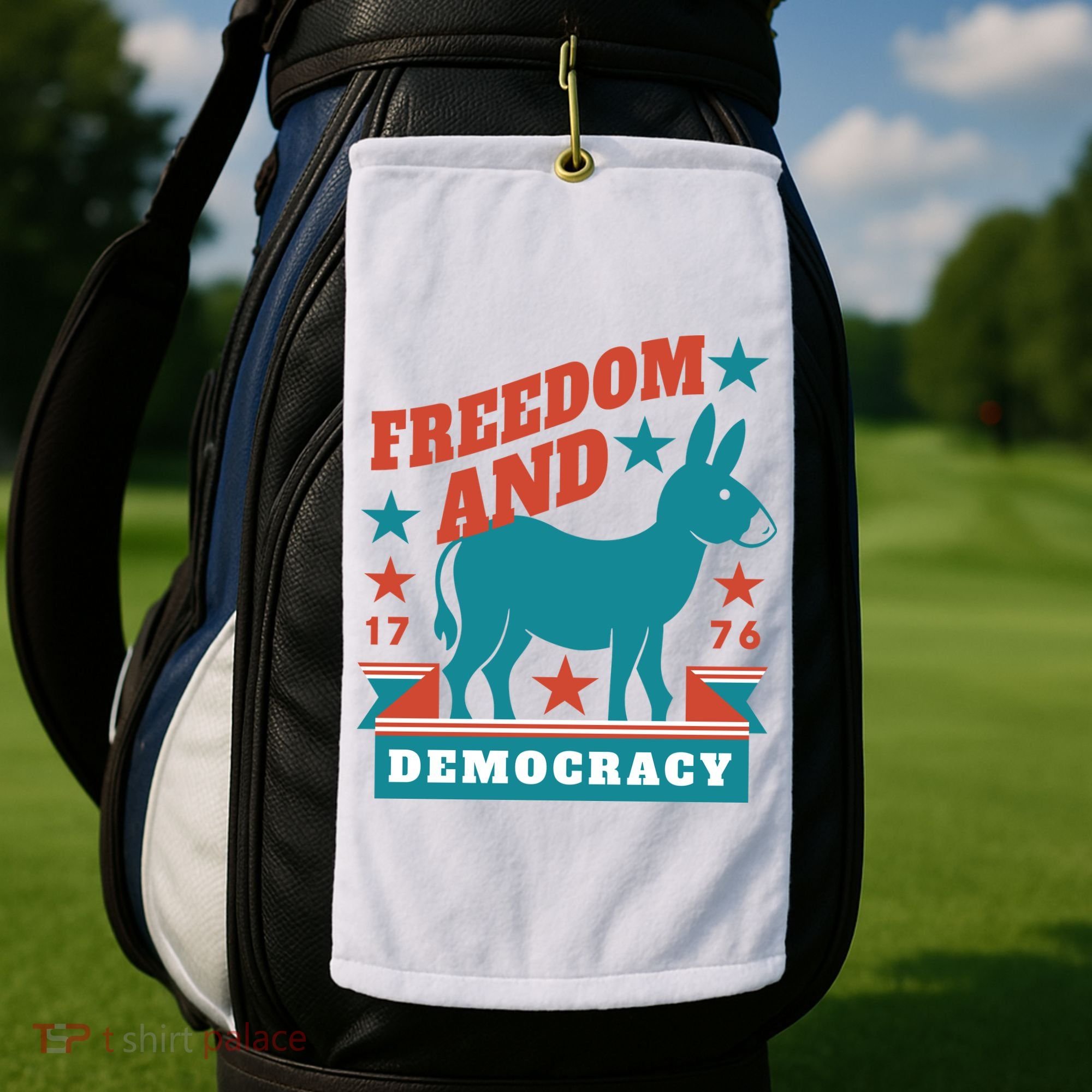 Freedom And Democracy Political Democrat Golf Towel
