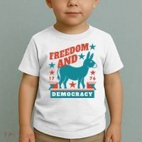 Freedom And Democracy Political Democrat Toddler T-Shirt thumb 2