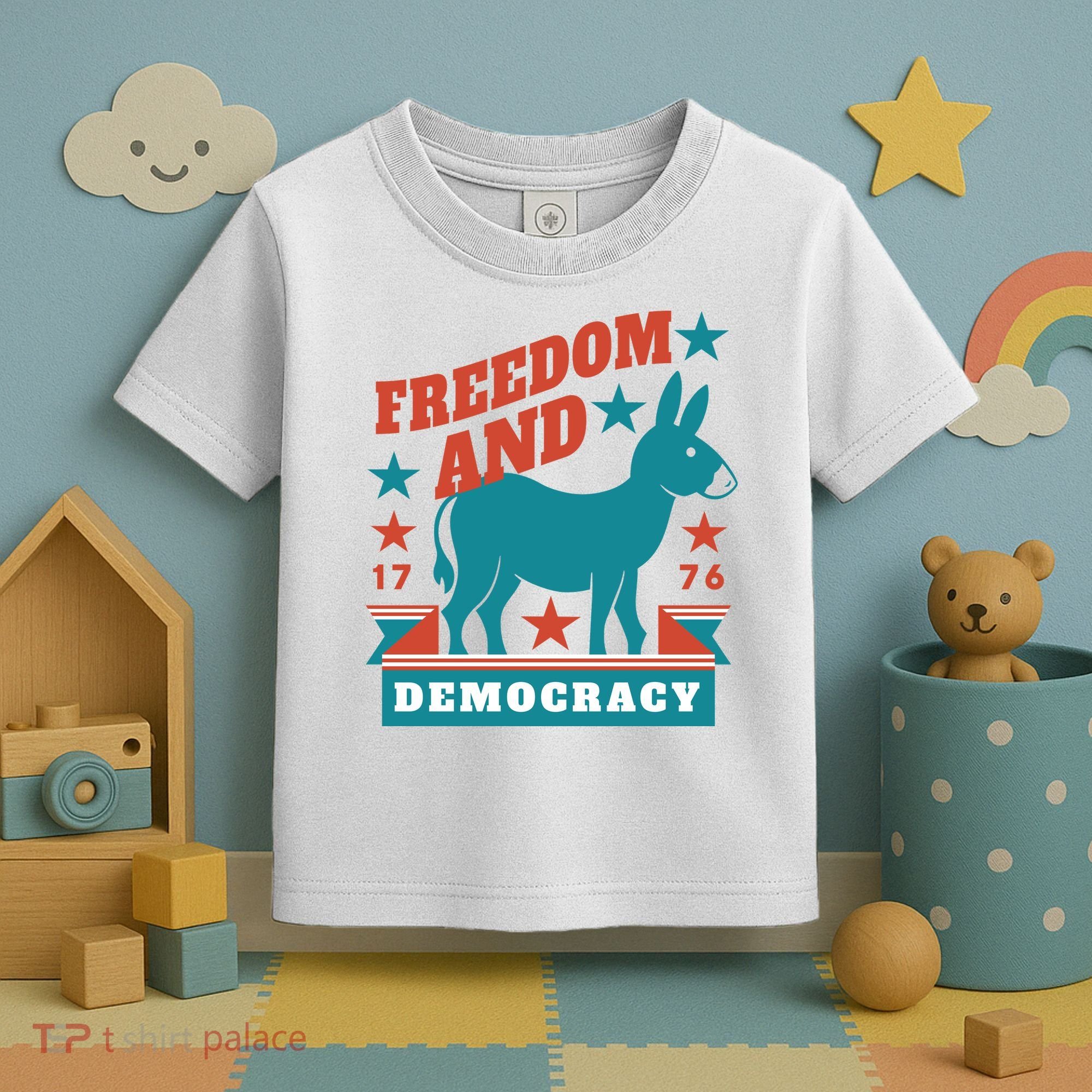 Freedom And Democracy Political Democrat Toddler T-Shirt