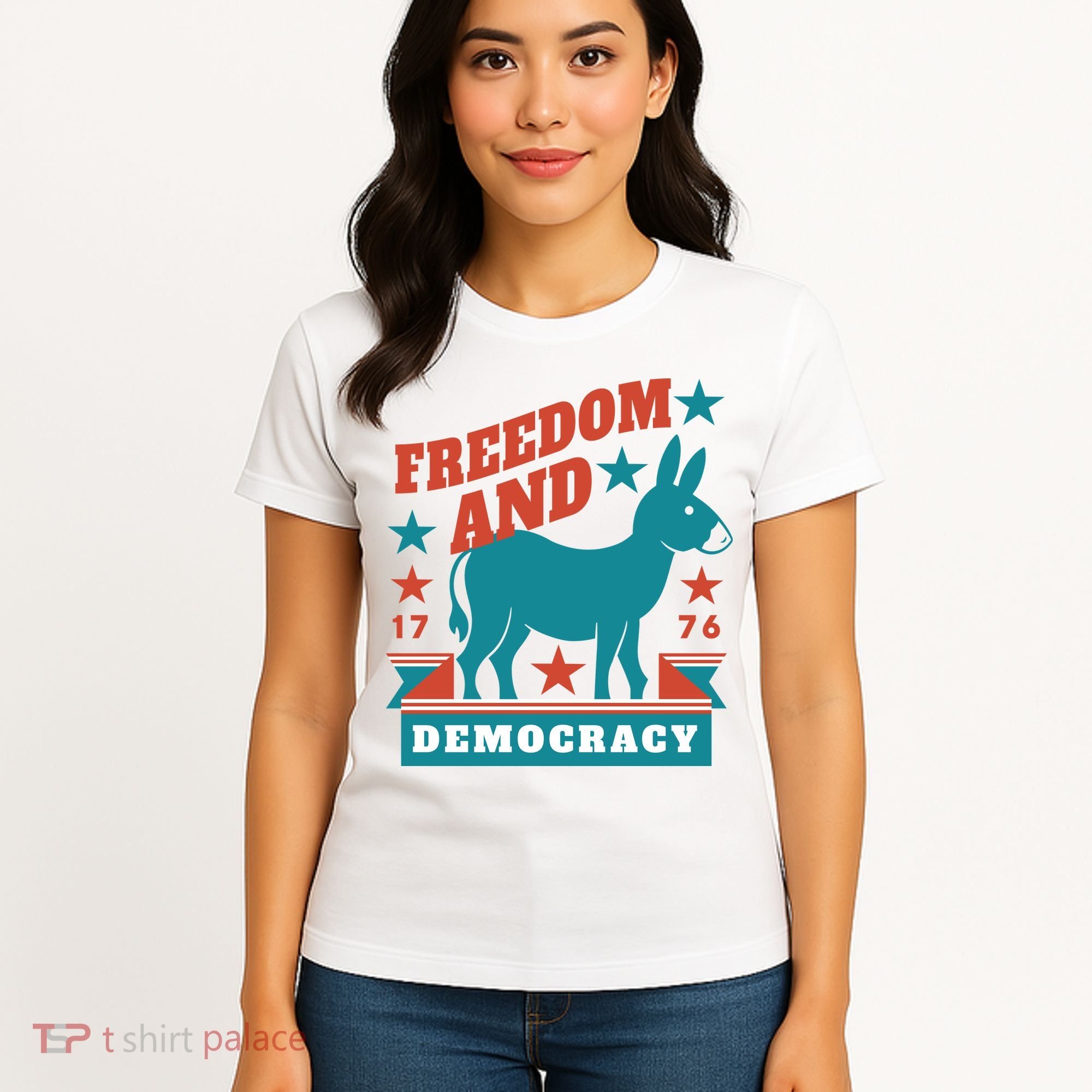 Freedom And Democracy Political Democrat Women's T-Shirt