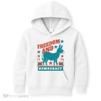 Freedom And Democracy Political Democrat Kids Hoodie thumb 0