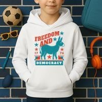 Freedom And Democracy Political Democrat Kids Hoodie thumb 2