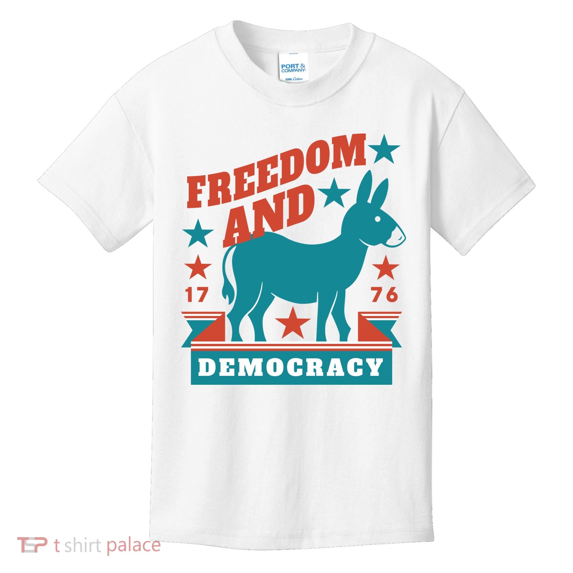 Freedom And Democracy Political Democrat Kids T-Shirt