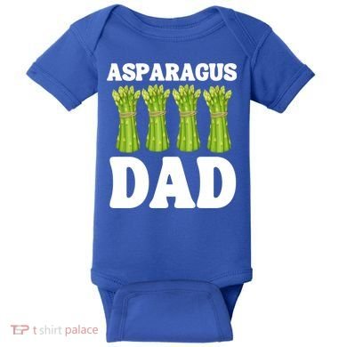 Funny Asparagus Dad Vegetable Fathers' Day Gardener Lover Meaningful Gift Baby Bodysuit