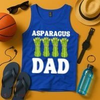 Funny Asparagus Dad Vegetable Fathers' Day Gardener Lover Meaningful Gift Tank Top thumb 4