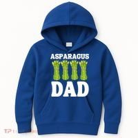 Funny Asparagus Dad Vegetable Fathers' Day Gardener Lover Meaningful Gift Kids Hoodie thumb 0