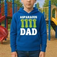 Funny Asparagus Dad Vegetable Fathers' Day Gardener Lover Meaningful Gift Kids Hoodie thumb 2