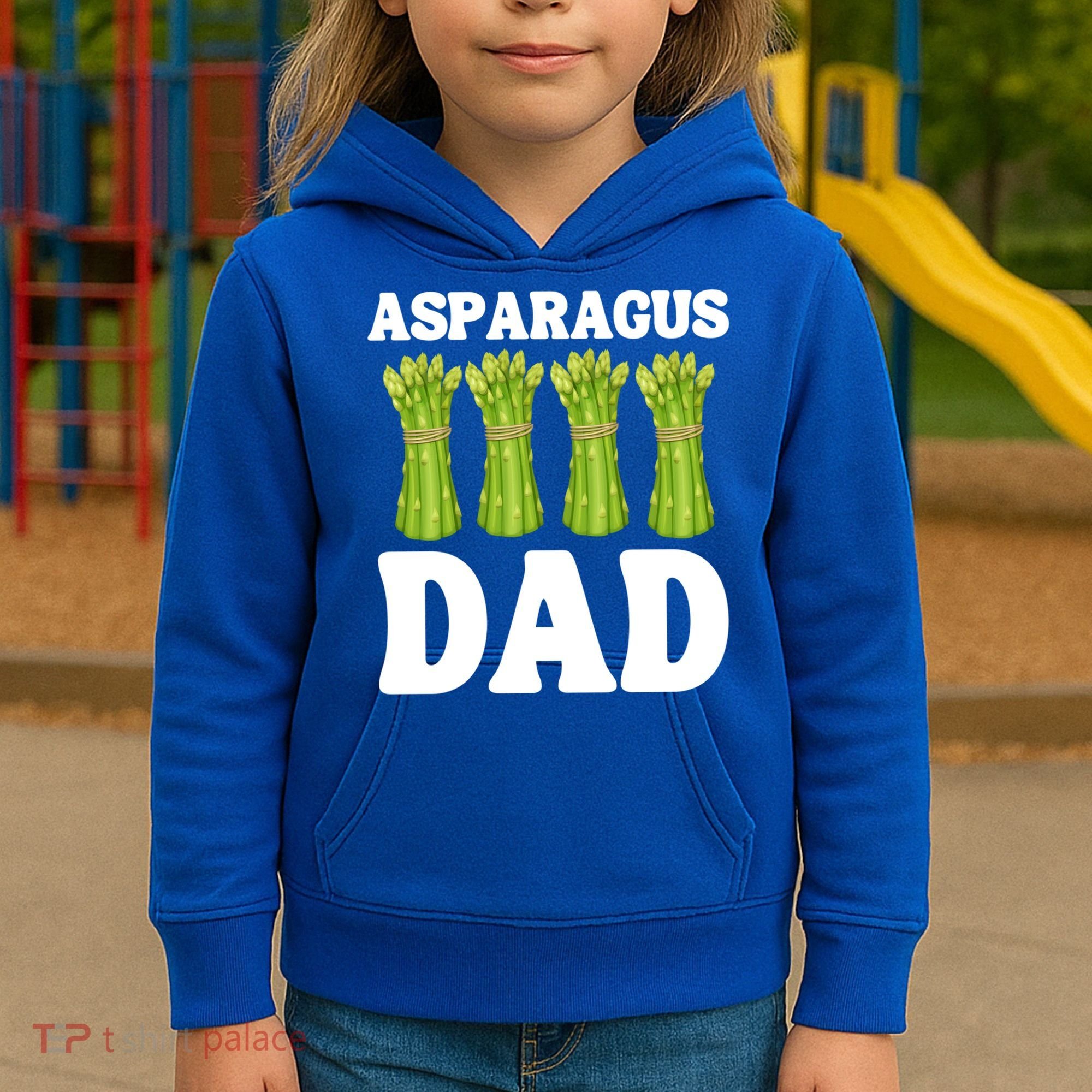 Funny Asparagus Dad Vegetable Fathers' Day Gardener Lover Meaningful Gift Kids Hoodie