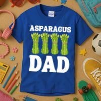 Funny Asparagus Dad Vegetable Fathers' Day Gardener Lover Meaningful Gift Kids T-Shirt thumb 3
