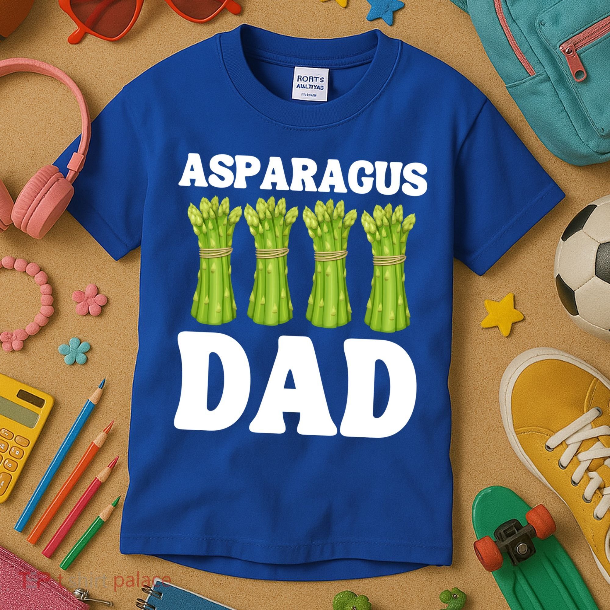 Funny Asparagus Dad Vegetable Fathers' Day Gardener Lover Meaningful Gift Kids T-Shirt