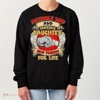 Funny Asshole Dad And Smartass Daughter Bestfriends For Life Women's Sweatshirt thumb 0