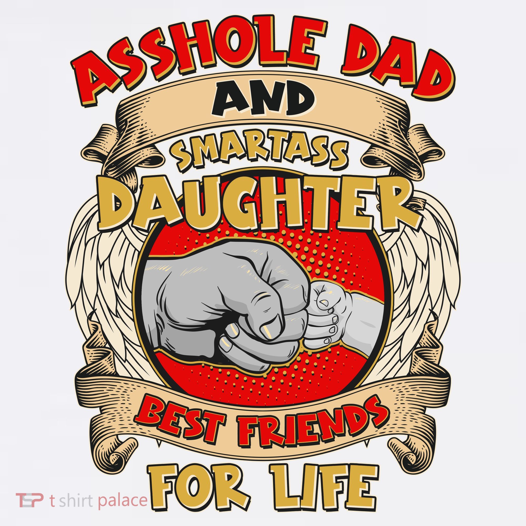 Funny Asshole Dad And Smartass Daughter Bestfriends For Life Apron