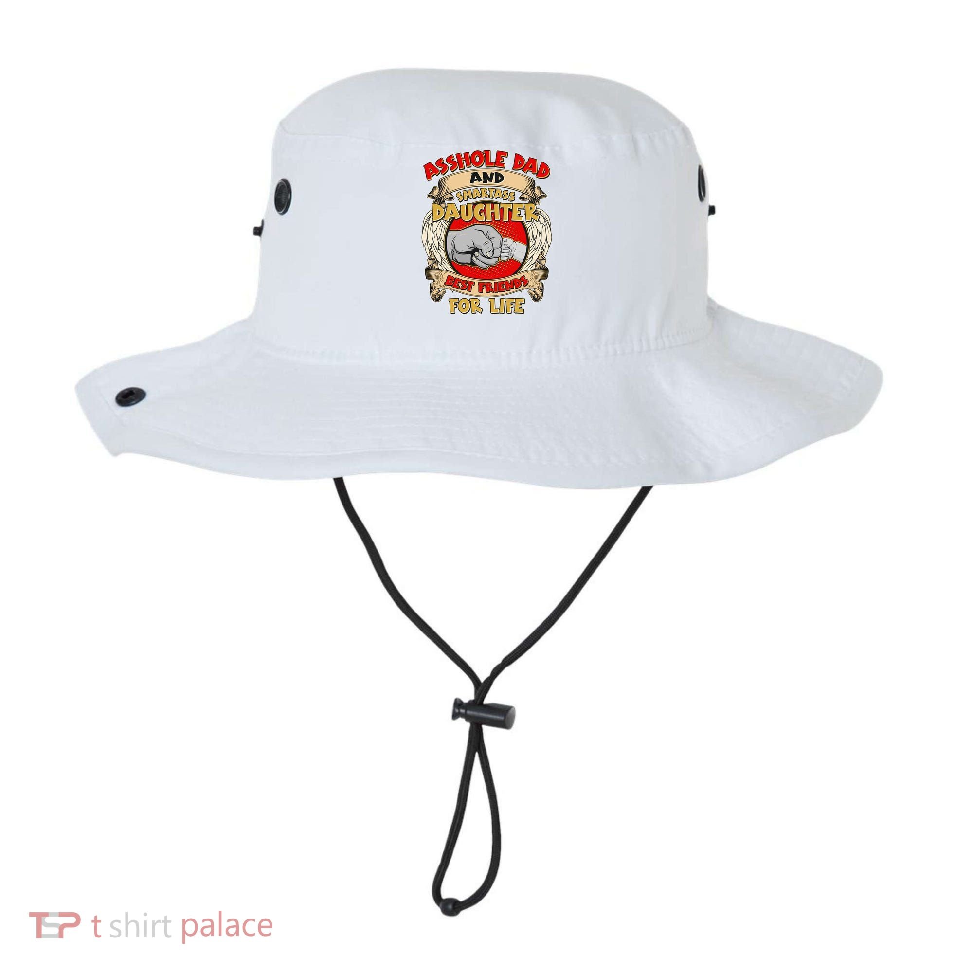 Funny Asshole Dad And Smartass Daughter Bestfriends For Life Bucket Hat