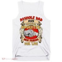 Funny Asshole Dad And Smartass Daughter Bestfriends For Life Tank Top thumb 0