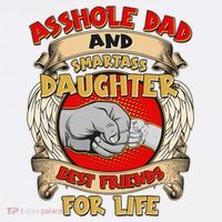 Funny Asshole Dad And Smartass Daughter Bestfriends For Life Visor thumb 3