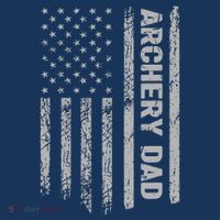 Funny Archery Dad America US Flag Patriot Vintage Gift T-Shirt thumb 7