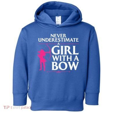 Funny Archery Design For Women Bowhunter Shooting Fans Toddler Hoodie
