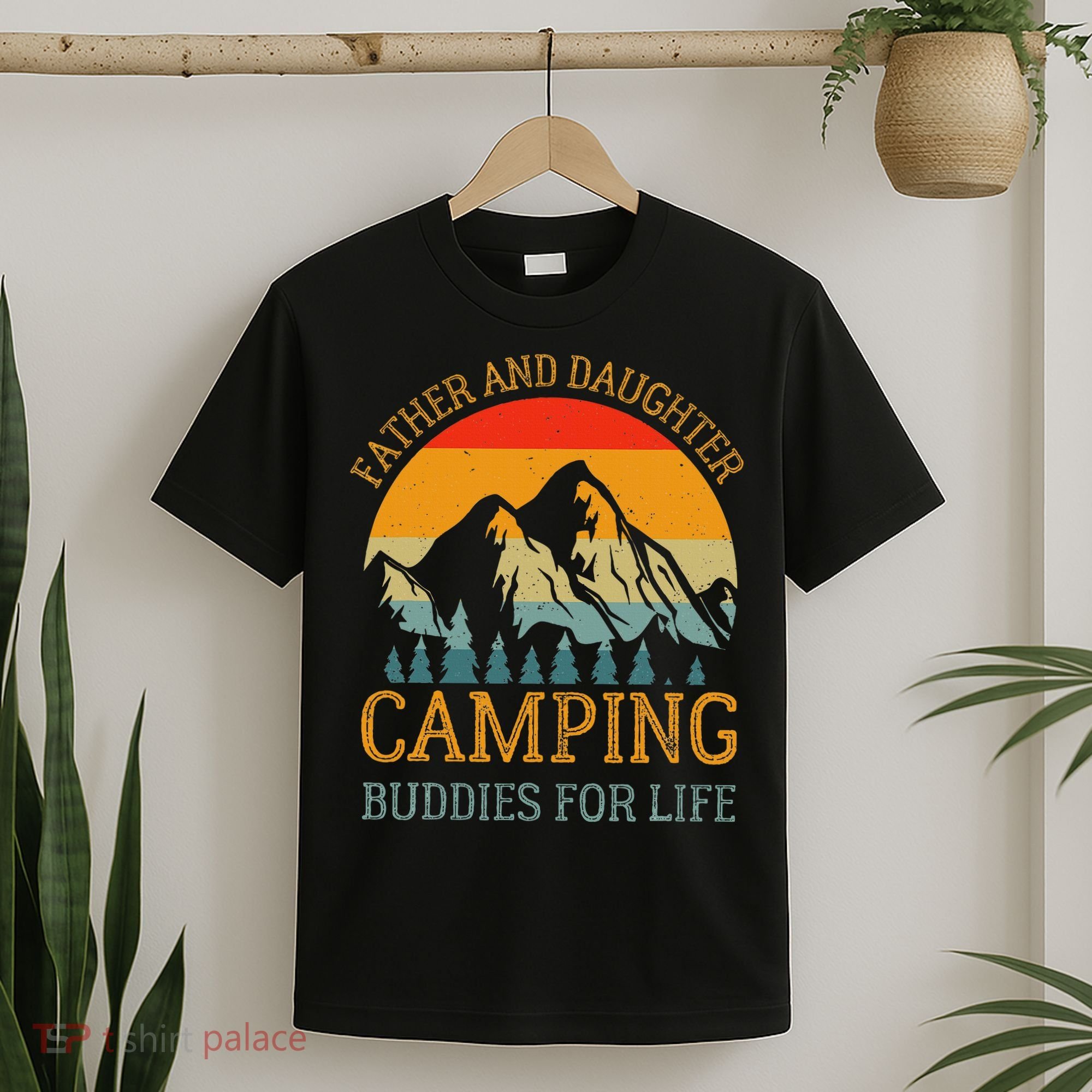 Father And Daughter Camping Buddies For Life Gift For Dad T-Shirt
