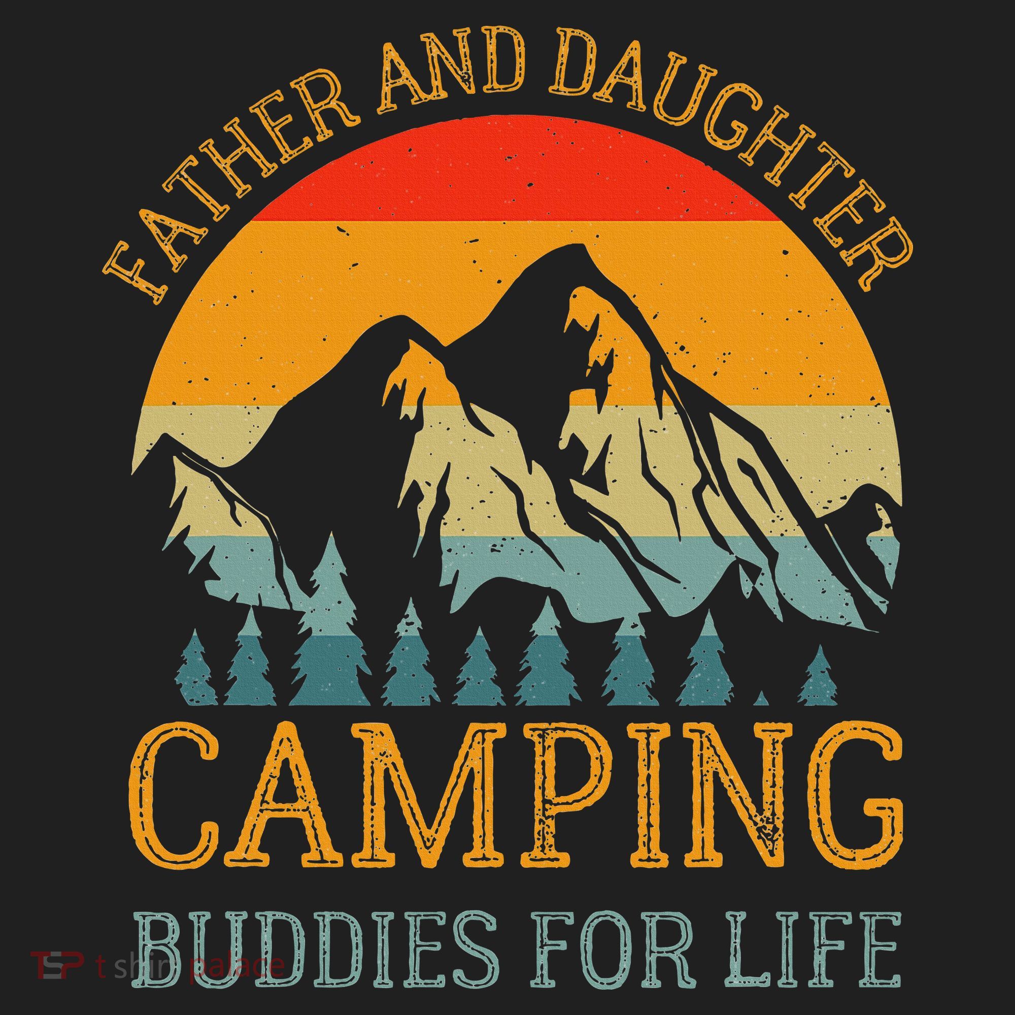 Father And Daughter Camping Buddies For Life Gift For Dad Beanie