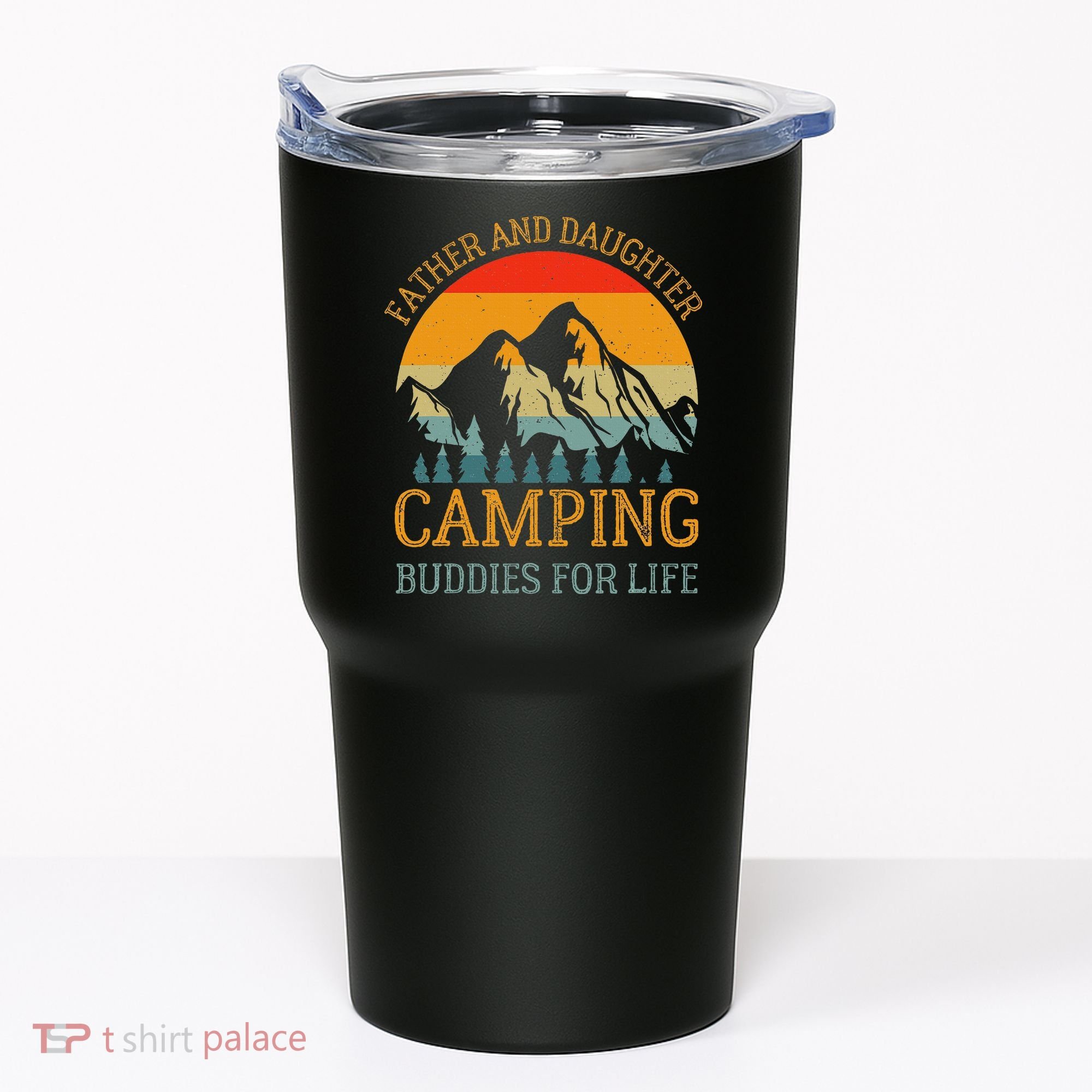 Father And Daughter Camping Buddies For Life Gift For Dad Tumbler