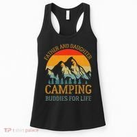 Father And Daughter Camping Buddies For Life Gift For Dad Women's Tank Top thumb 0