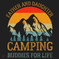 Father And Daughter Camping Buddies For Life Gift For Dad Hat thumb 2