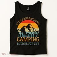 Father And Daughter Camping Buddies For Life Gift For Dad Tank Top thumb 2